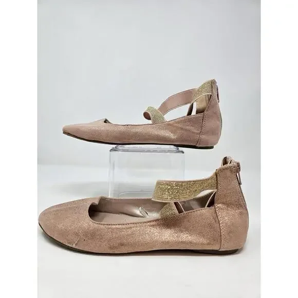 Women Elastic Ankle Strap Ballet Flats Round Toe Slip On Office Work Flat Shoes - Picture 2 of 9